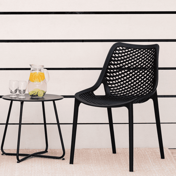 Modholic Nami Dining Chair, Black (Set Of 4)