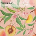 thumbnail image 6 of Pink Peach Tablecloth, Vintage Summer Tropic Fruits Leaves Flowers Table Cloth Cover for Holiday Home Picnic Party Wedding 60x60in, 6 of 6