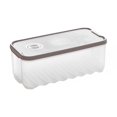 thumbnail image 1 of Refrigerator Large Capacity Storage Box Organizer Fresh Vegetable Fruit Boxes Convenient Drain Basket Kitchen Home Khaki, 1 of 10