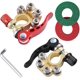 thumbnail image 1 of Conectores de abrazadera de terminal de batería de 2 piezas, conector de terminal de batería de automóvil negativo positivo de 4 vías desconexión rápida para terminales Sae/jis tipo A, 1 of 5