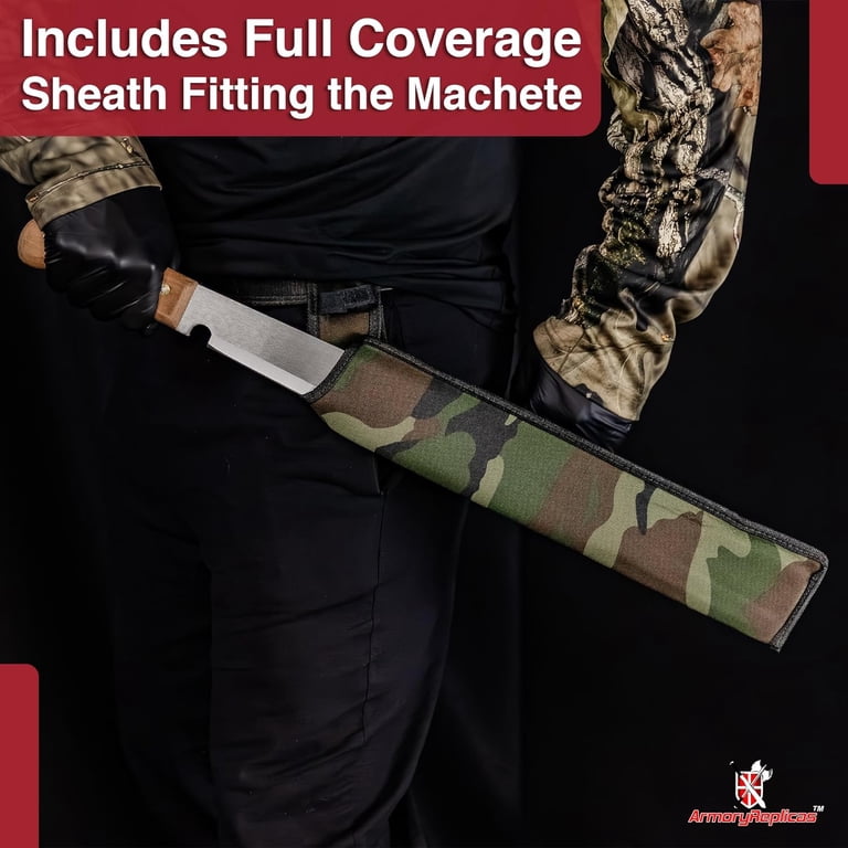Camouflage Nylon Sheath For Machete | Fits Blades Up To 18 Inches (Model 285)