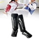 thumbnail image 5 of Espinilleras para Muay Thai, equipo de entrenamiento, protector de espinillas para MMA, protectores de piernas para M negro, 5 of 8
