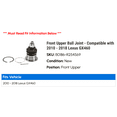 thumbnail image 2 of Front Upper Ball Joint - Compatible with 2010 - 2018 GX460 2011 2012 2013 2014 2015 2016 2017, 2 of 2