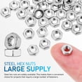 thumbnail image 4 of UPOUART 50Pcs Hardware Nuts Fastener Hexagonal for Efficient Automotive Repairs, 4 of 7