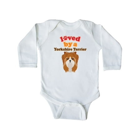 

Inktastic Yorkshire Terrier Dog Lover Gift Baby Boy or Baby Girl Long Sleeve Bodysuit