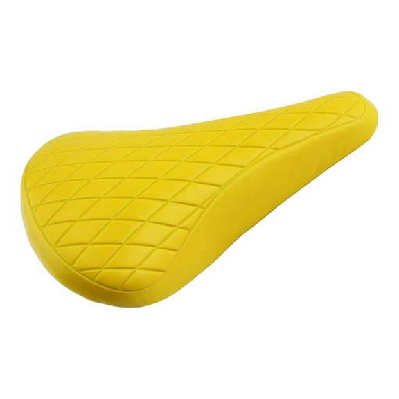 Vinyl Saddle Diamond 702 Yellow. Bike seat, bicycle seat, Bike part, bicycle part, lowrider bike part, bmx