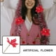 thumbnail image 3 of ColoMX 4pcs Flores de Navidad Flores de Navidad Artificiales Flores de Navidad Adorno, 3 of 8