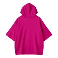 thumbnail image 5 of bravefron Oversized Hoodie for Women Cancer Short Sleeve Casual Fashion Y2K Streetwear Pullover Sweatshirt Back to School Top, 5 of 5