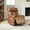 Saddle, variant on CHITA Genuine Leather Power Swivel Glider Recliner with Adjustable Lumbar & Headrest