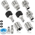 thumbnail image 3 of HLONK 10Pcs Pressure Washer Adapter Set Stainless Steel Pressure Washer Quick Connect Fitting M22-14 to 3/8inch Quick Disconne, 3 of 10