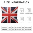 thumbnail image 5 of BANET Throw Pillow Cover The British Flag United Kingdom Flag Style Decor Lumbar Pillow Case Cushion for Sofa Couch Bed Standard Queen White, 5 of 5