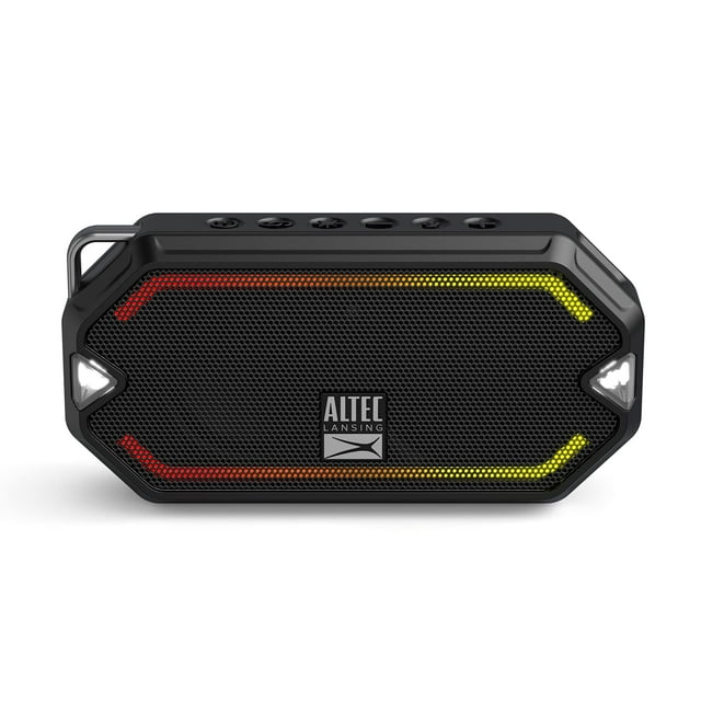 Altec Lansing - Altavoz Bluetooth inalámbrico HydraMini, batería recargable USB C resistente al agua IP67 con 6 horas de reproducción, compacto, a prueba de golpes, a prueba de nieve, a prueba de todo