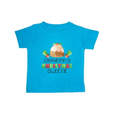 

Inktastic Grandma s Christmas Sweetie with Holiday Cake and Holly Gift Baby Boy or Baby Girl T-Shirt