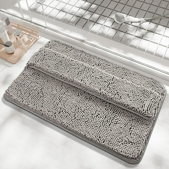 Alfombras de Baño, Alfombrillas de Baño para Frotar La Parte Posterior Del Pie, Gruesas, Suaves y Antideslizantes, Absorbentes de Agua y Lavables, para Ducha.