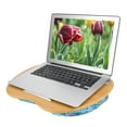thumbnail image 1 of Cloth Cover Laptop Table, Soft Small In Size Practical Beautiful Laptop Cushion Desk, for Outdoor Travel Office Staff Colorful,Flower-Pattern,Ocean Green, 1 of 7