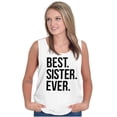 thumbnail image 3 of Best Sister Ever Siblings Family Joke Womens Plus Size Graphic Tank Top Brisco Brands 3X, 3 of 5
