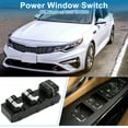 thumbnail image 2 of Interruptor de ventana eléctrica Unique Bargains No.93571D4000 para el lado del conductor delantero para Kia Optima 2016-2020 Negro, 2 of 7