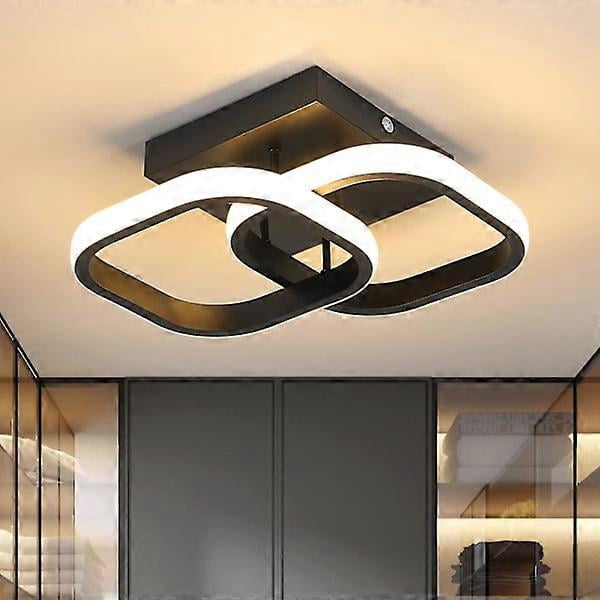 Modern LED Ceiling Lamp - 22W Square Ceiling Light 2300lm For Hall Bedroom Bathroom Kitchen Living Room - Warm White Light