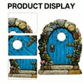 thumbnail image 4 of ICERUN 3Pcs Garden Statues,Wooden Fairy Tale Doorway Fairy Garden Accessories,Fairy Tale Style Outdoor Decorations for Yard,Style2, 4 of 7