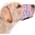 thumbnail image 1 of GFDYREE Dog Muzzle, Soft Dog Muzzles for Small Medium Large Dogs, Breathable Printed Muzzles with Adjustable Strap to Stop Biting and Chewing, Allows Panting and Drinking (Cake, XL-(Snout 8¾, 1 of 6