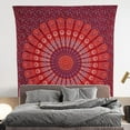 thumbnail image 2 of Gojian Handmade Indian hippie Bohemian Psychedelic Peacock Mandala Wall hanging College Dorm Beach Throws Table Cloth Bedding Tapestry, 2 of 6