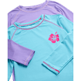 thumbnail image 3 of Real Love Girls' Rash Guard - 2-Pack Quick Dry Long Sleeve Swim Shirts for Girls (Sizes: 2T-16), 3 of 7