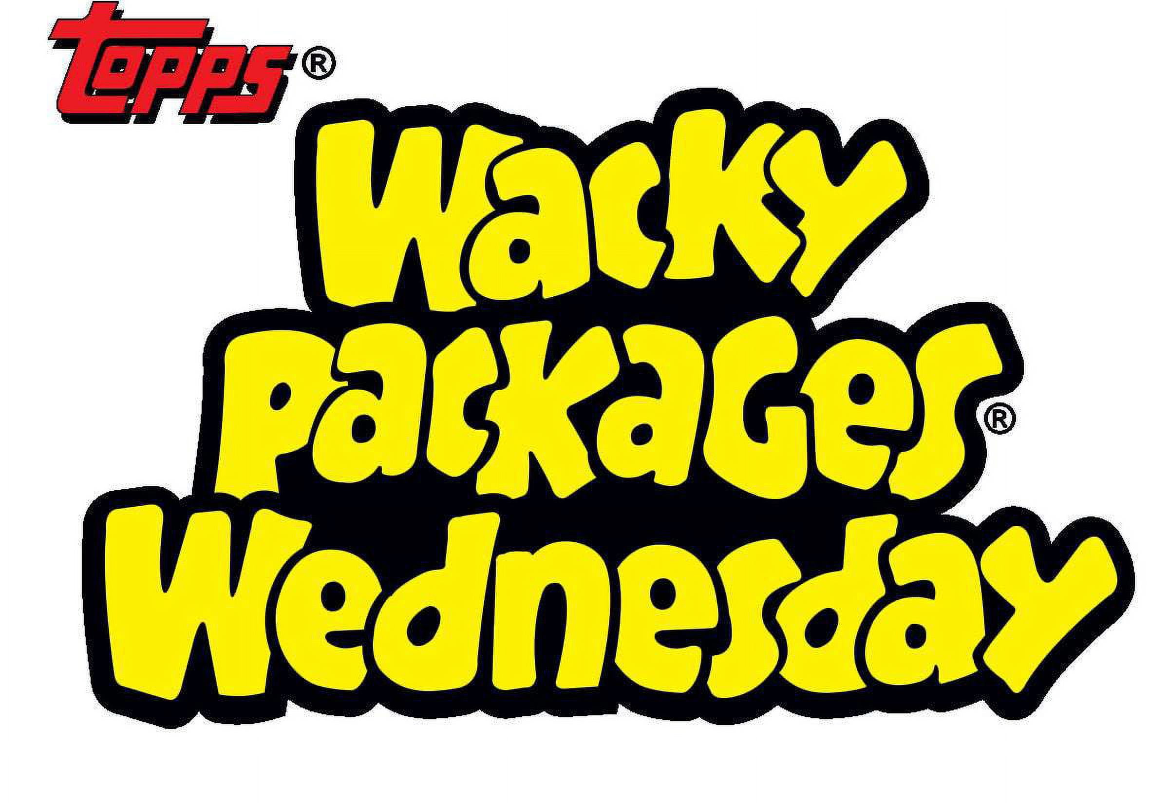 Wacky Packages Weekly Series June Week 1 Trading Card Sticker Set (7 Stickers (5 Base PLUS 2 Chase Stickers!))