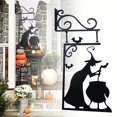 thumbnail image 4 of Witch Boiler Silhouette UNBRAND Metal Pendant Leaky Cauldron Metal Sign Wall Silhouette Mural, 4 of 4