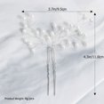 thumbnail image 2 of OULII Épingle à Cheveux 1 Pce Argent en Forme de U Accessoire de Mariée pour Mariage et Fête, 2 of 8