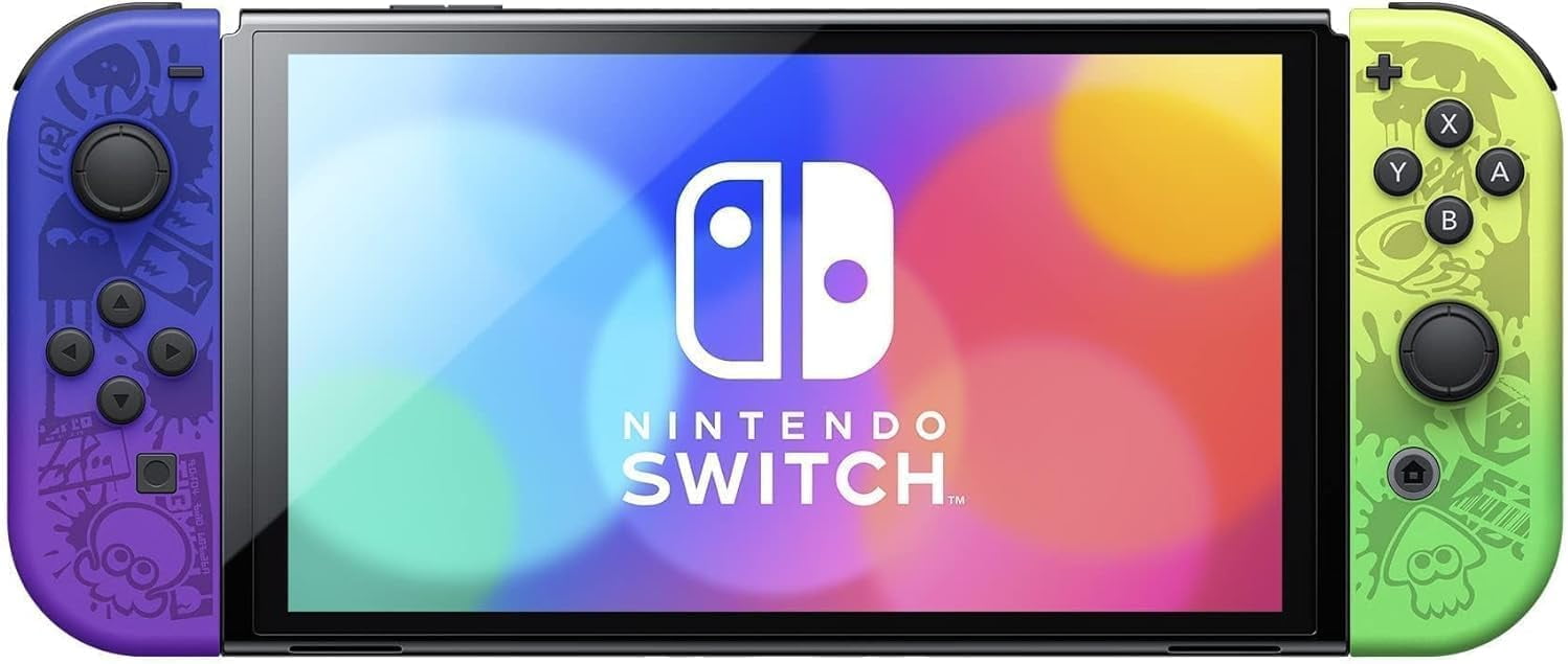 7749 ニンテンドースイッチ Nintendo Switch Console - OLED Model with Neon Blue and Red