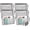 6 Pack Silver, variant on 3 Single Pocket Mesh Hanging File Organizer, Vertical Wall Mounted Magazine File Holder, Mount Basket Mail Paper Document Folder Organizing for Office, Home and School, Gold
