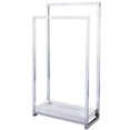 thumbnail image 1 of Pedestal 2-Tier Iron Construction Towel Rack with Wooden Case, 1 of 1