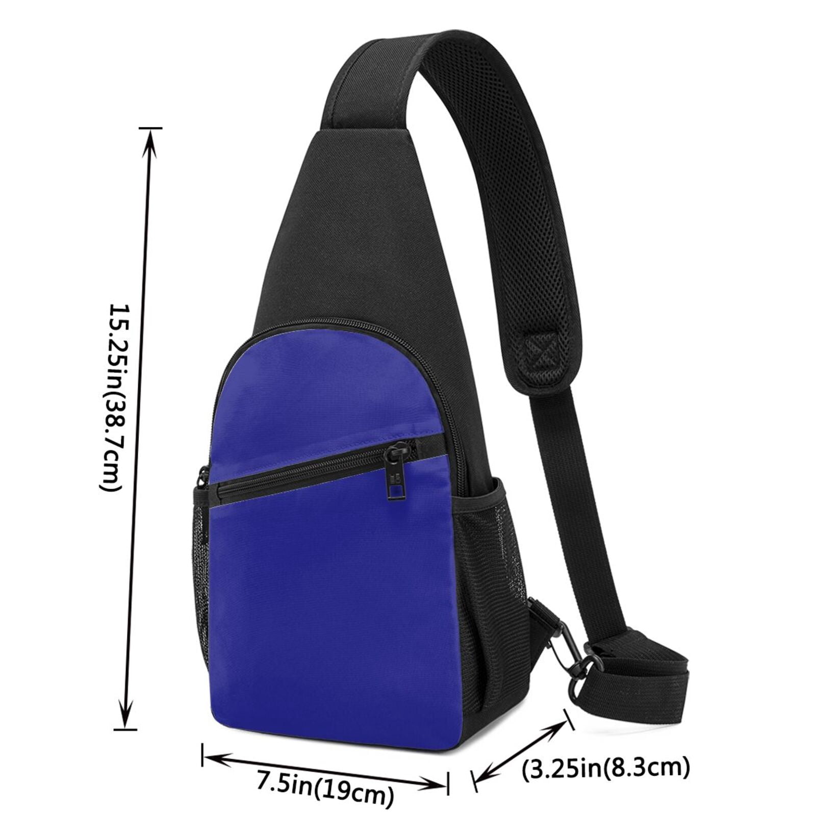Xecao's Navy Print Sling Bag: A Versatile Chest, Shoulder, and Crossbody Backpack for Casual Days Out, Perfect for Both Men and Women
