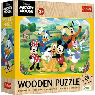 Cardinal Disney Mickey Mouse Wood Jigsaw Puzzles, 5 Puzzles with