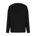 thumbnail image 6 of Jalioing Sweaters for Women Autumn Winter Solid Color V-Neck Ribbed Front Long Sleeve Classic Slim Knit Top (Small, Black), 6 of 9