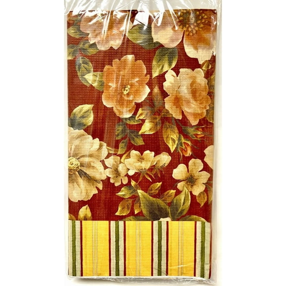 PURELY- Classic Floral Red Flower Garden Theme Party Decoration Paper Tablecover