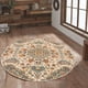 thumbnail image 1 of Alfombra Turca Decorativa Redonda Vintage Blossom Echo Para Sala Recámara Cocina Hotel Oficina 150x150 cm Sams depot, 1 of 5