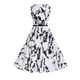 thumbnail image 2 of Gibobby Vestido Causal para Mujer de Verano moda estilo retro tutú redondo sin mangas fondo vestido estampado negro(Blanco,G), 2 of 4