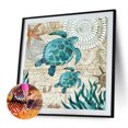 thumbnail image 2 of Cuadros Decorativos 5D diamante pintura tortuga completo redondo diamante mosaico hogar Ndcxsfigh Nuevos Originales, 2 of 9