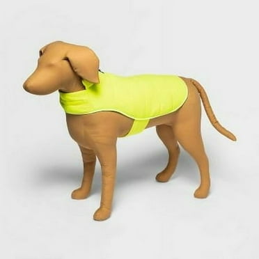 Dog Puffer Jacket Vest - Limelight - Boots & Barkley Pet Apparel (Medium)