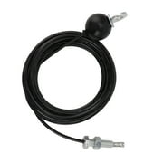 M Buder Pulley Cable Heavy Duty Fitness System Adjustable Steel Wire Rope for Home Gym Exercise, Black, 4m / 13.1ft