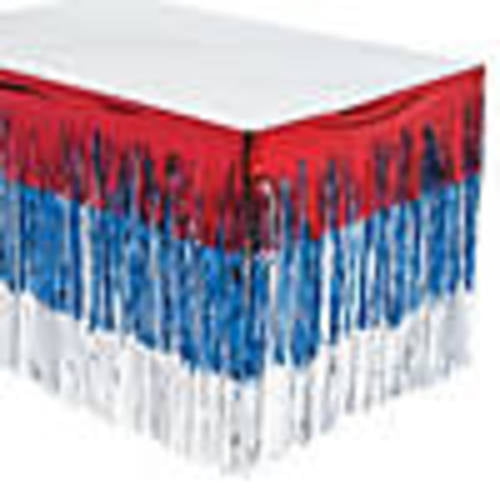 fringe table skirt walmart