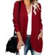 thumbnail image 1 of Cárdigan de otoño e invierno para mujer, estilo europeo y americano, con solapa curva, bolsillo grande, suéter tipo cárdigan, 1 of 6