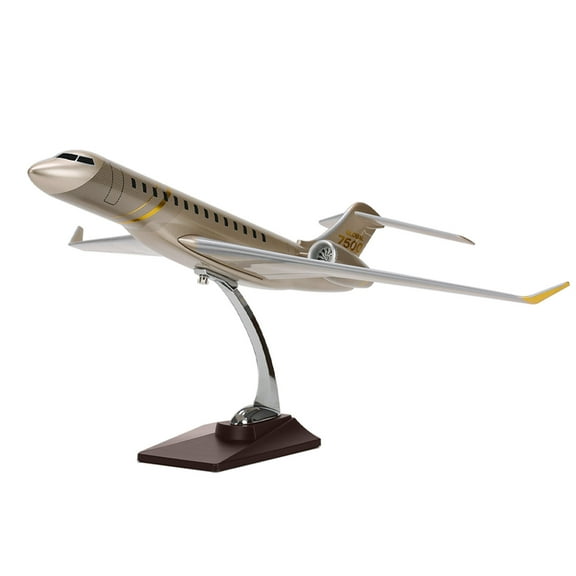 19.7” Aircraft Model Jet, 1:72-Scale Model Airplane for Bombardier Global 7500 Business Jet for Collection Or Office Ornaments Gift