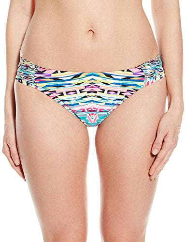 Kenneth Cole Reaction Women's Hot To Trot Tribal Sash Tab Bikini Bottom (S, Blue Hawaii)
