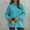 Sky Blue, variant on Dgankt Womens Sweaters Solid Color Round Neck Pullover Sweater with Shoulder Sleeves and Rolled Edges,Size S-4XL