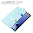 thumbnail image 4 of Dteck Case for Samsung Galaxy Tab S10+ 2024 with S Pen Holder, Smart Cover with Clear Transparent Back Flip Protective Shell for Galaxy Tab S10 Plus 12.4" SM-X820,Light Blue, 4 of 8