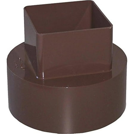 Genova Products 4" Brown Dwnspout Adapter RB207