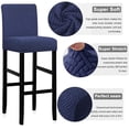 thumbnail image 3 of Housses de Chaise de Comptoir de Pub Réutilisables Housse Extensible Amovible Lavable Ensemble de 4 (86-Marine), 3 of 6