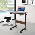 thumbnail image 4 of Bureau Debout Mobile Portable, Bureau pour Ordinateur Portable à Hauteur Réglable pour Chevet, Canapé, Poste de Travail Roulant avec Roulettes Verrouillables, 4 of 7